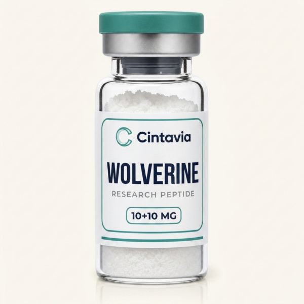 prod-blendbt Wolverine — BPC-157 + TB-500 (10 + 10 mg) — Cintavia research peptide vial