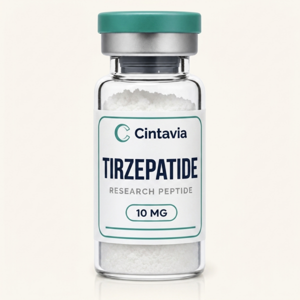 prod-tirzepatide Tirzepatide (GLP-1/GIP) — Cintavia research peptide vial